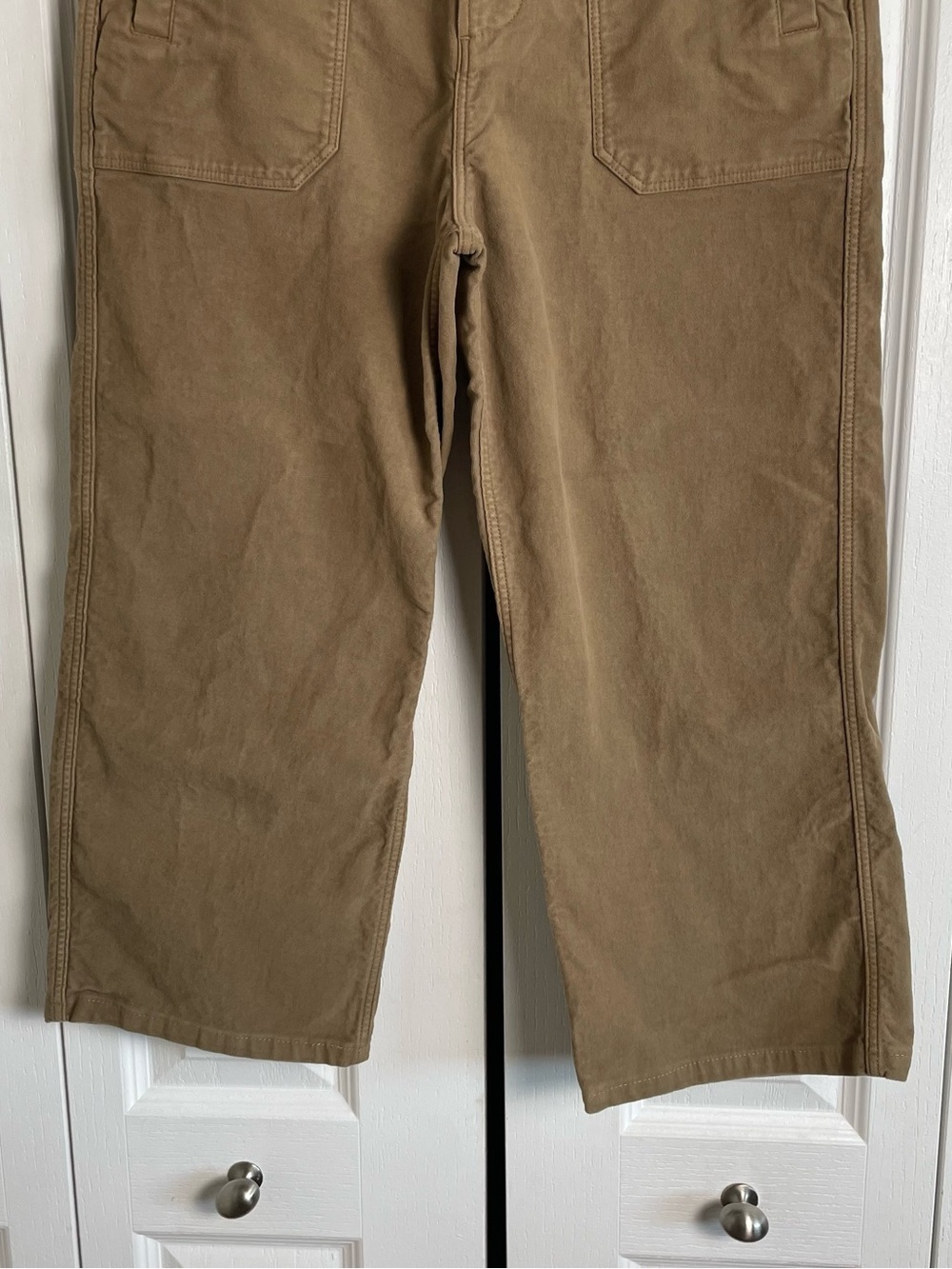 Billy Reid Moleskin Utility Capri Pants Women’s 4 Brown Straight Minimalist - Picture 4 of 14